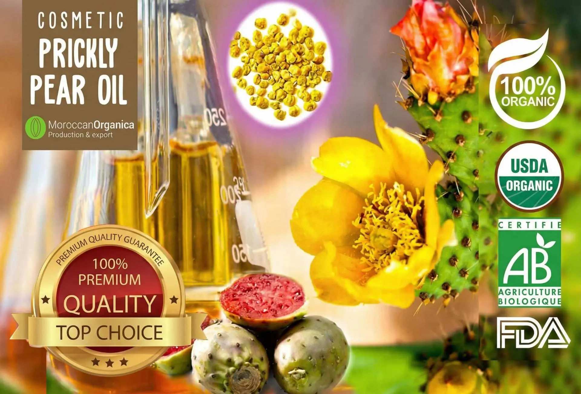 Premium Prickly Pear Oil Quality